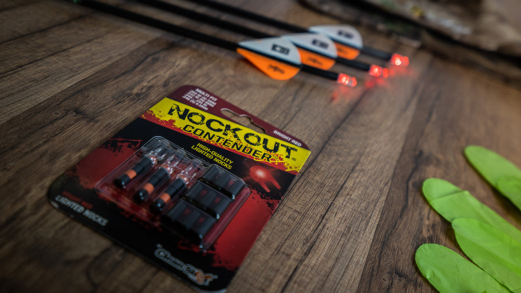 NOCK OUT Contender Lighted Nocks (Red)