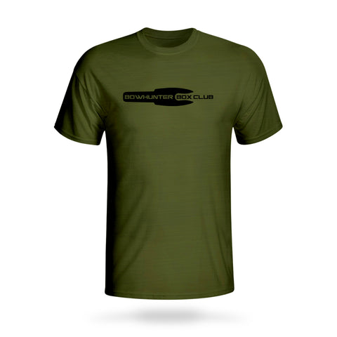 Bowhunter Box Club Logo T-Shirt - Military Green